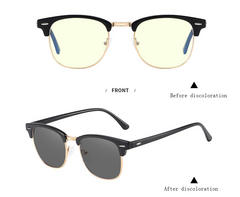 Retro Photochromic Blue Light Blocking Glasses