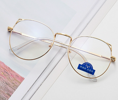 Polygon Metal Anti Blue Light Blocking Glasses