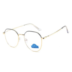 Polygon Metal Anti Blue Light Blocking Glasses