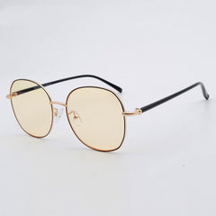 Metal Round Frame Blue Light Blocking Glasses