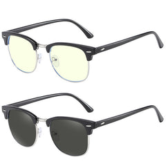 Retro Photochromic Blue Light Blocking Glasses